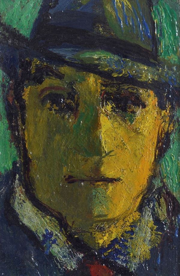 Arturo Checchi - Autoritratto con cappello