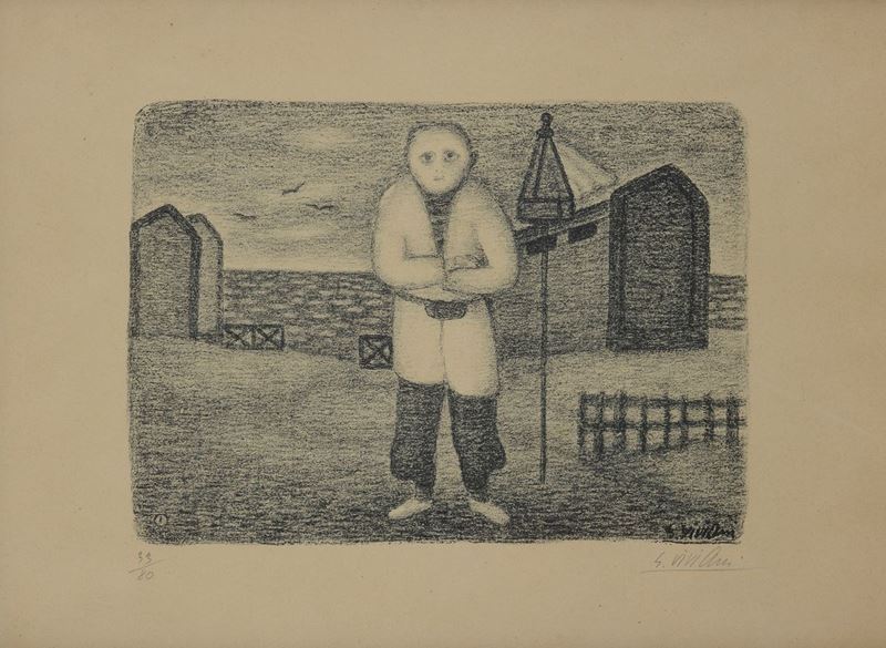 Giuseppe Viviani - Tavola i (dalla Cartella Romanzo Nero)