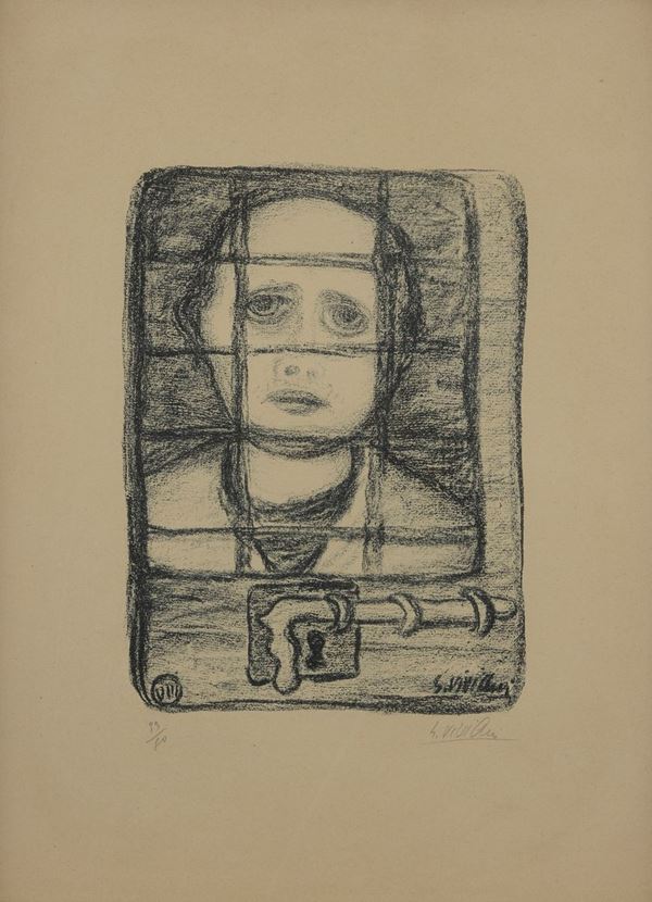 Giuseppe Viviani - Plate VIII (from the Romanzo Nero Folder)