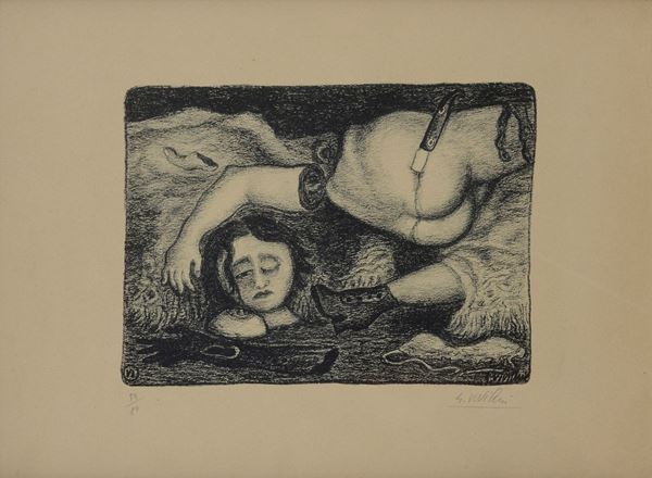 Giuseppe Viviani - Plate VI (from the Romanzo Nero Folder)