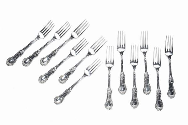 Twelve forks