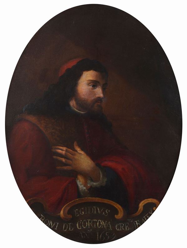 Scuola Italia Centrale, XVII sec. - Ritratto di Egidio Boni (ovale)