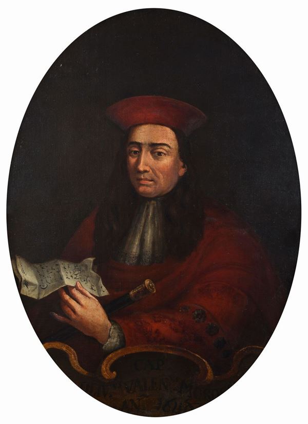 Scuola Italia Centrale, XVII sec. - Ritratto di Cardinale (ovale)