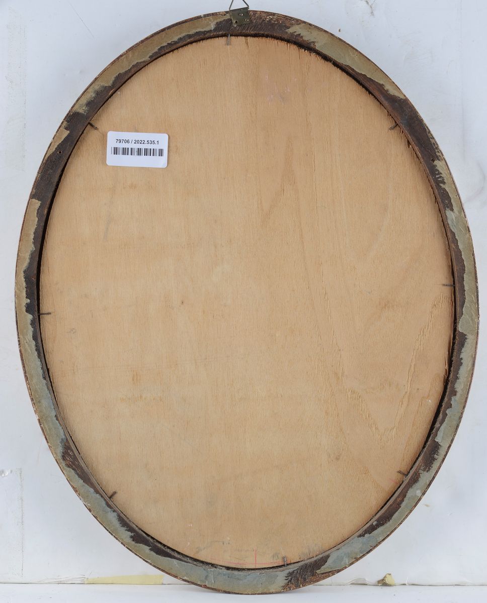 Anonimo, XX Sec. - Coppia di Paesaggi con Figure (ovali)
