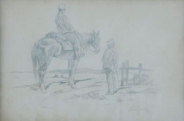 Silvio Bicchi - Horse soldier and farmer