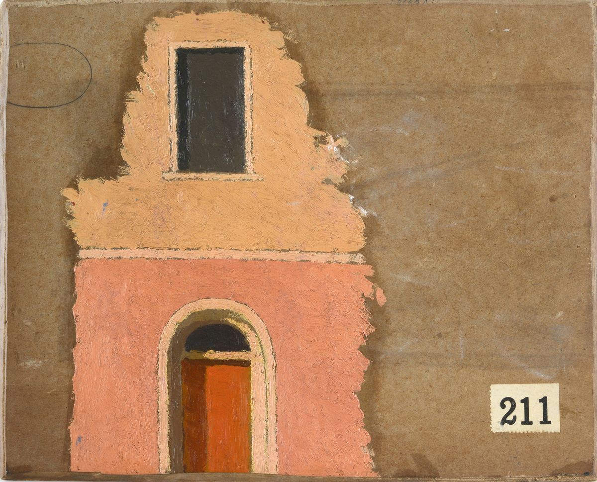 Oscar Ghiglia - La Fruttiera (fronte) Studio di Facciata (retro)