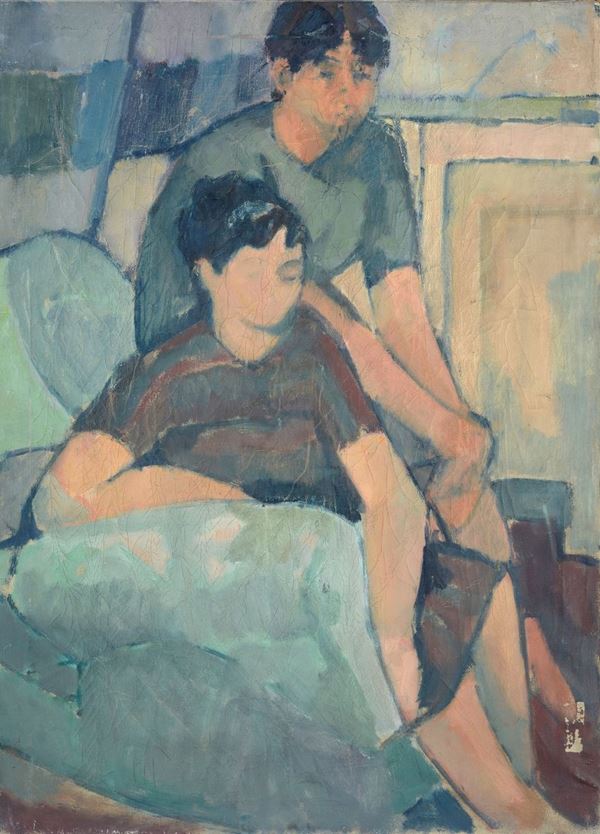Anonimo, XX sec. - Seated figures