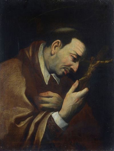 San Carlo Borromeo con Crocifisso