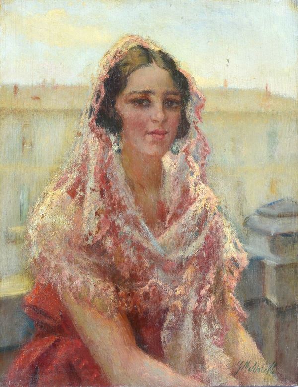 Giuseppe Maldarelli - Portrait of girl