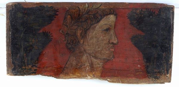 Anonimo, XIX sec. - Profilo di imperatore (Formella per soffitto)