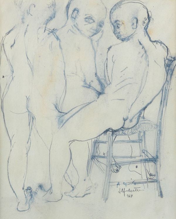 Anonimo, XX sec. - Male nudes