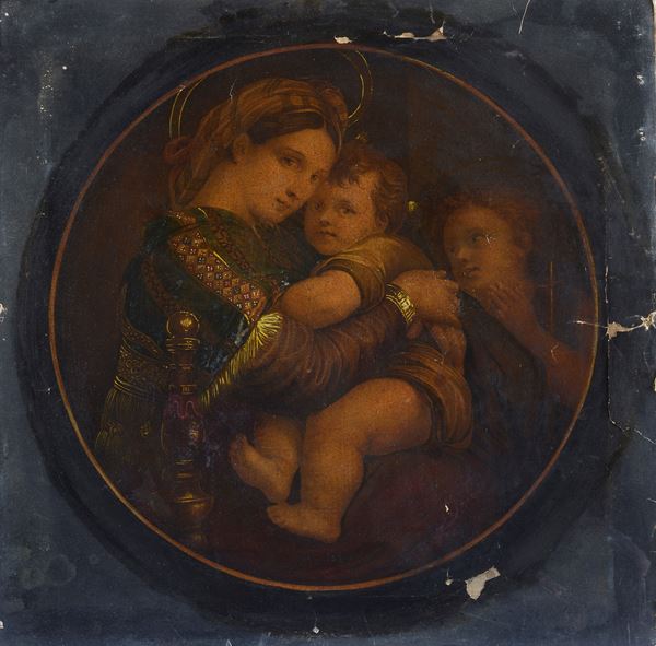 Anonimo, XIX sec. - Madonna of the chair