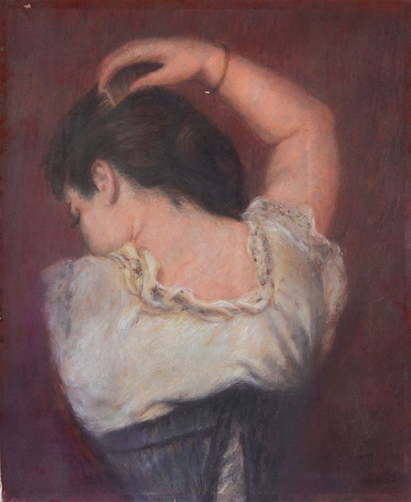Anonimo, XIX - XX sec. - Woman from behind