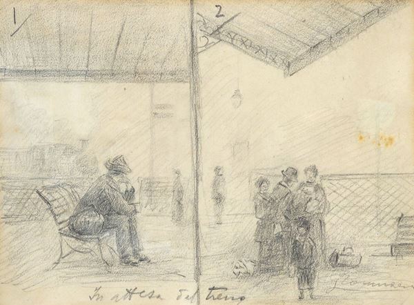 Anonimo, XX sec. - Waiting for the train