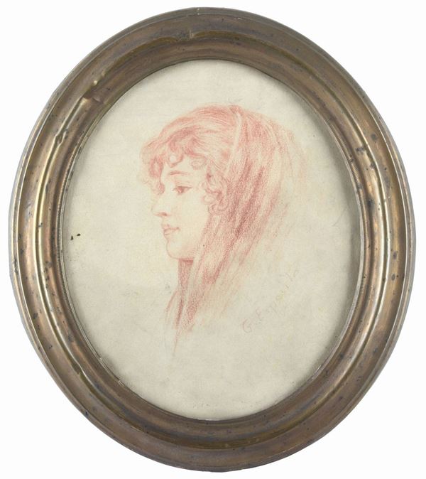 Attr. a Gaetano Esposito - Profilo di ragazza