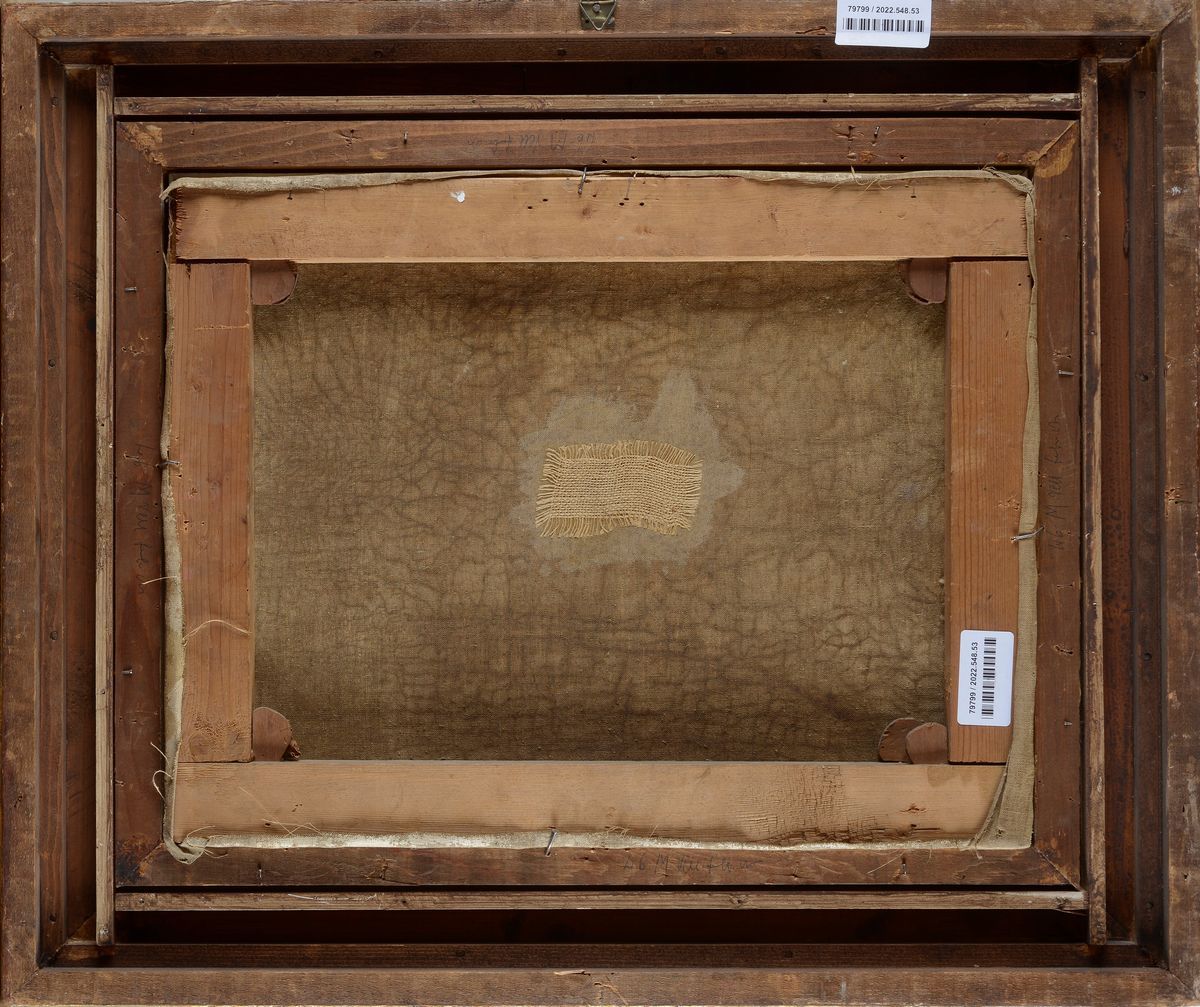 Attr. a Carlo Mancini - Caletta con Figure