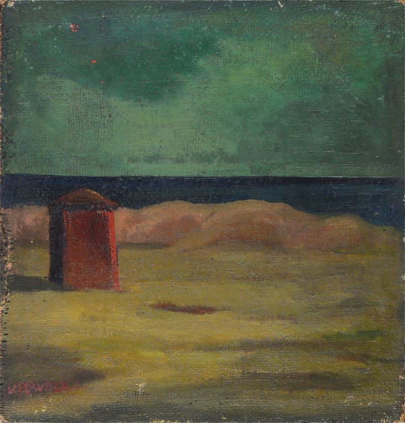 Umberto Ravazzi - Cabina sulla Spiaggia
