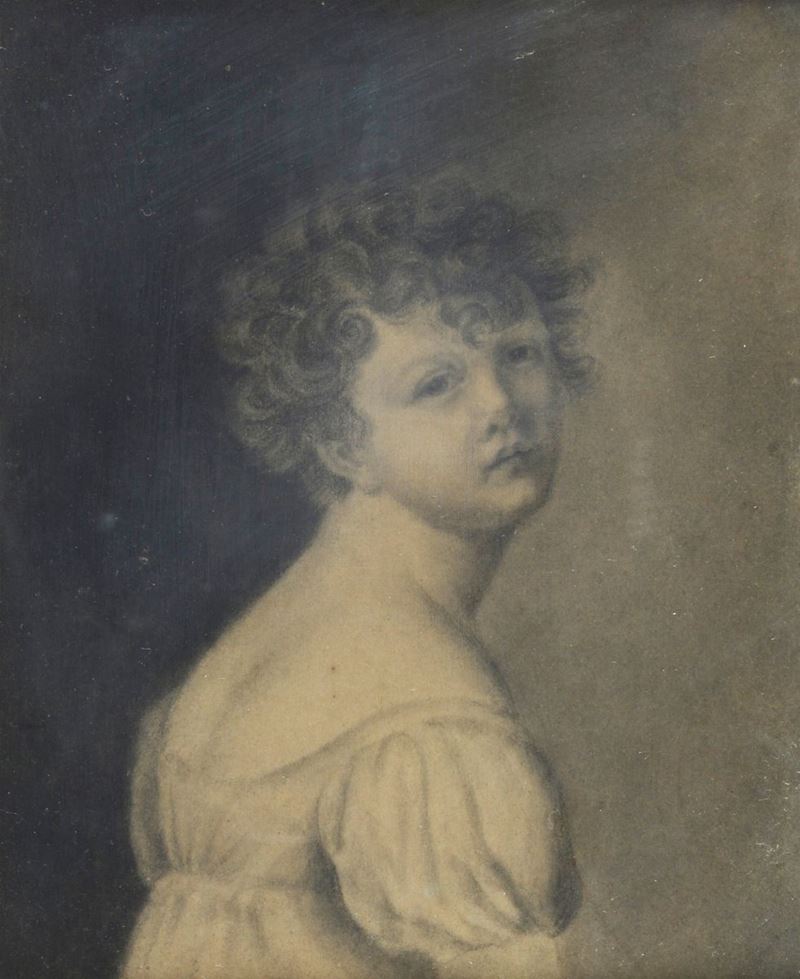 Anonimo, XIX Sec. - Ritratto di Bambina