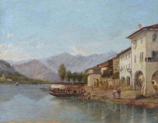 Gaetano Fasanotti - Lake landscape