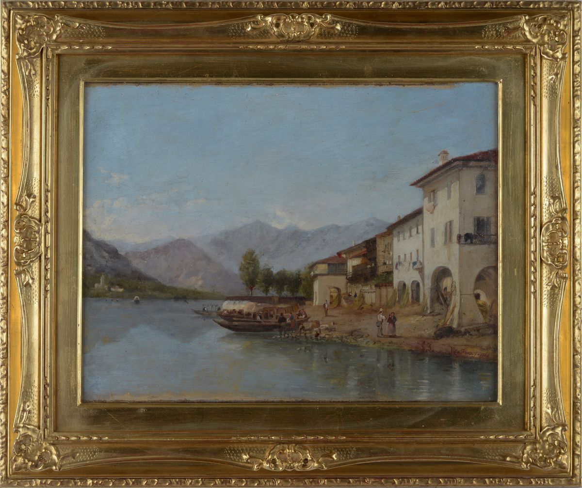 Gaetano Fasanotti - Paesaggio Lacustre