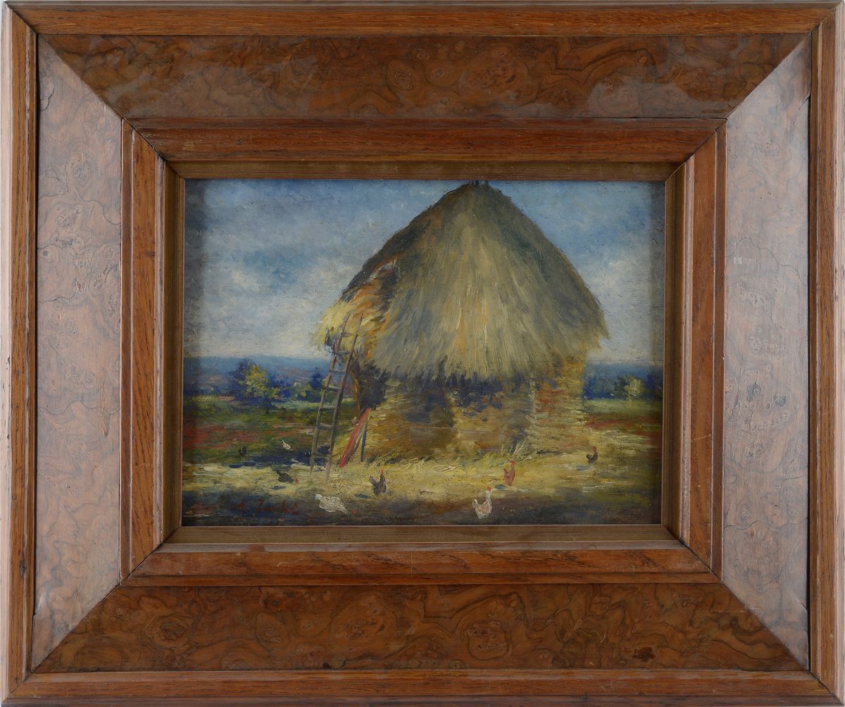 Anonimo, XX Sec. - Pagliaio e Galline