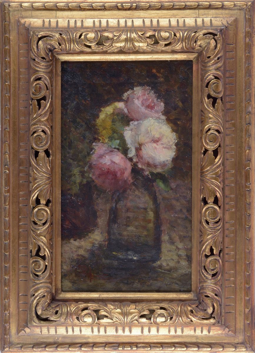 Anonimo, XX Sec. - Vaso con Rose