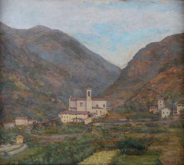 Attr. a Carlo Fornara - La chiesa nella valle
