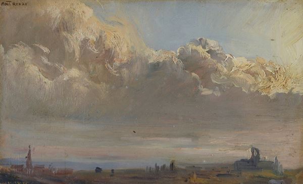 Antonio Rizzi - Paesaggio con nubi
