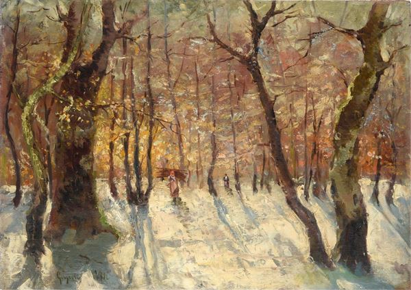 Attr. a Eugenio Viti - Undergrowth with fagots