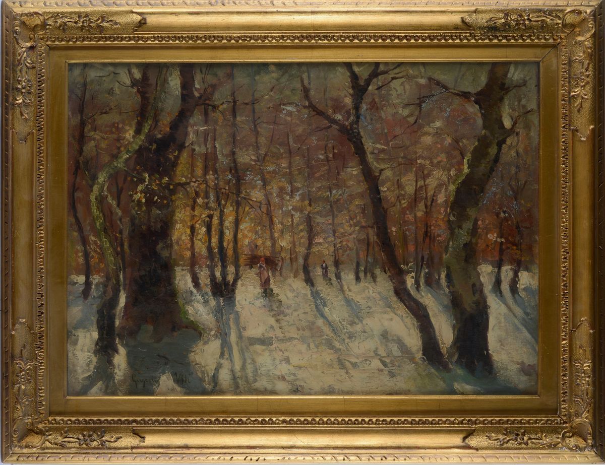 Attr. a Eugenio Viti - Sottobosco con Fascinaie