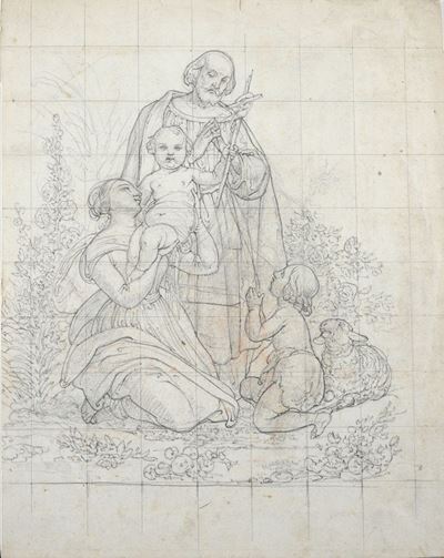 Sacra Famiglia (fronte) Natività (retro)
