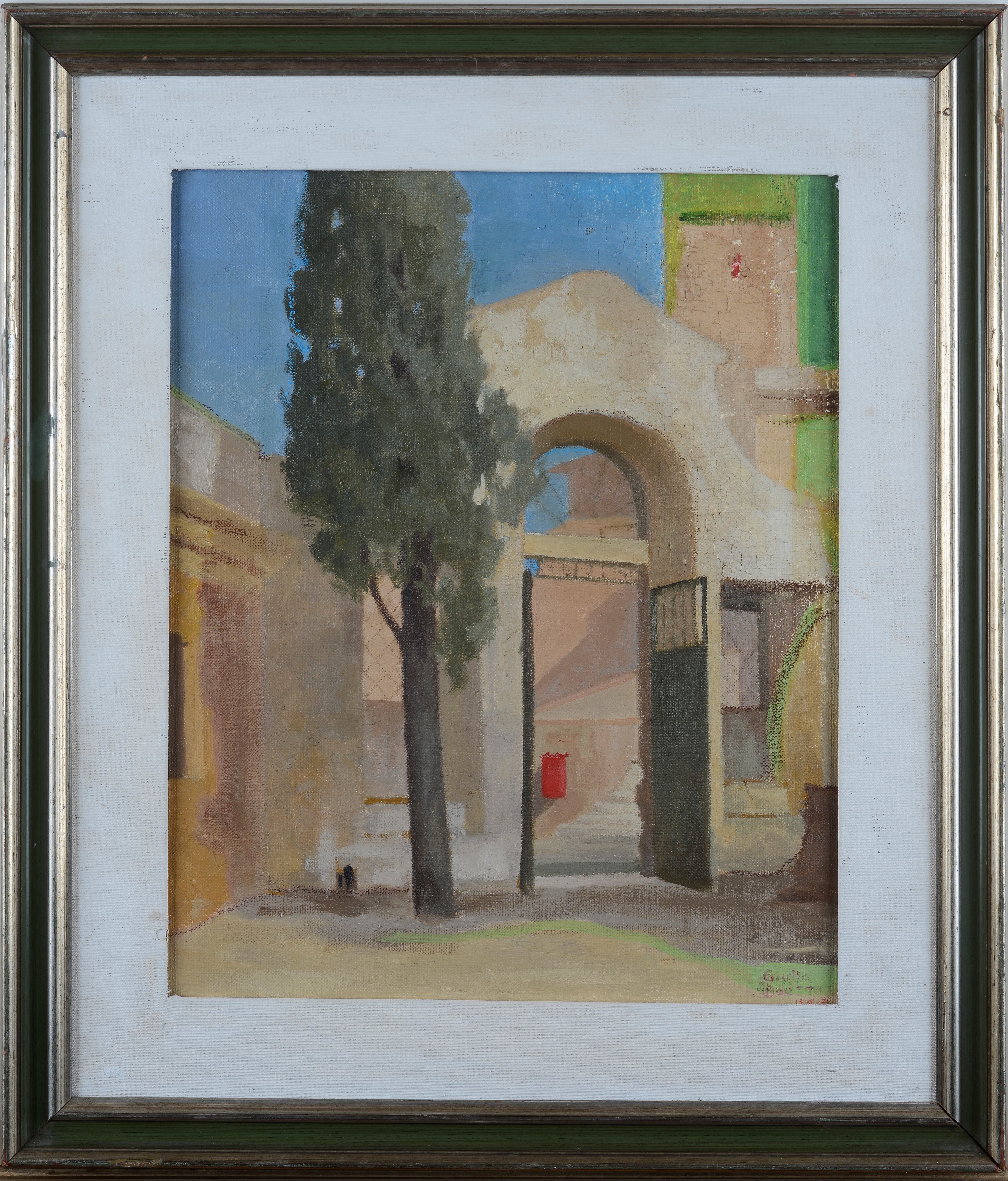 Giulio Boetto - Paesaggio con Casa e Albero