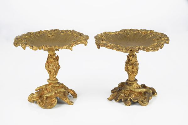 Coppia di alzatine   - Asta ANTIQUARIATO, AUTORI DEL XIX E XX SEC - I - Galleria Pananti Casa d'Aste