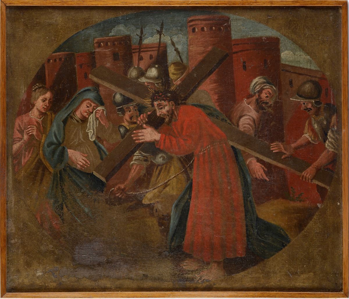 Anonimo, XVIII Sec. - Via Crucis - Gesù Incontra Sua Madre