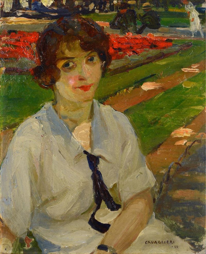Mario Cavaglieri - Ritratto di Donna