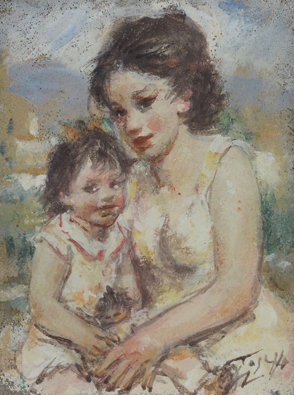 Ermanno Toschi - Mother and daughter