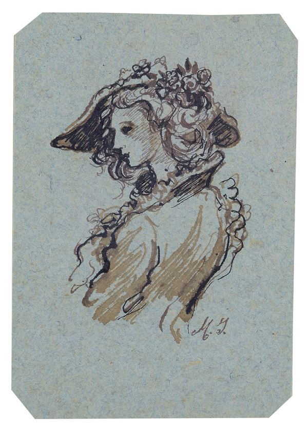 Anonimo, XX sec. - Coppia di disegni