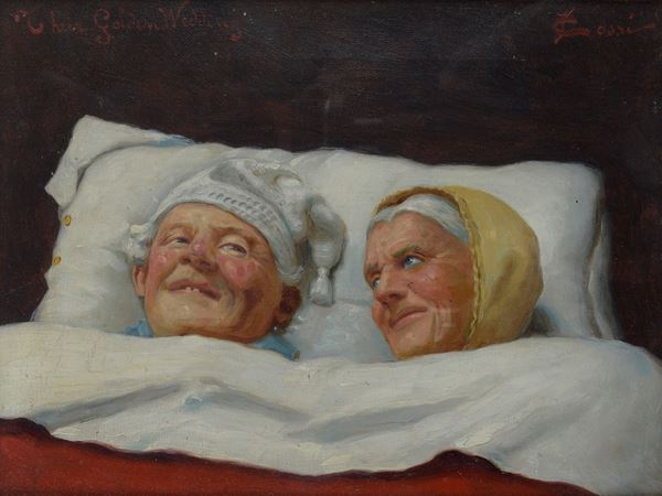 Anonimo, XX sec. - Their golden wedding
