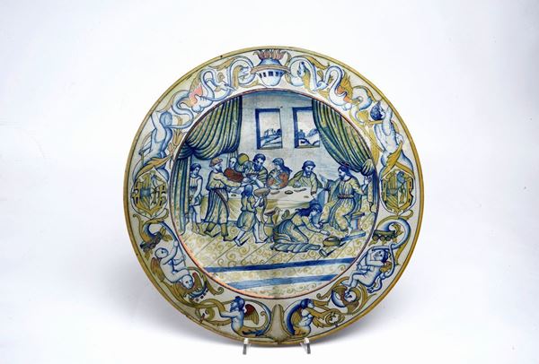 Piatto in maiolica a lustro  - Asta ARGENTI, ARREDI E OGGETTISTICA - Galleria Pananti Casa d'Aste