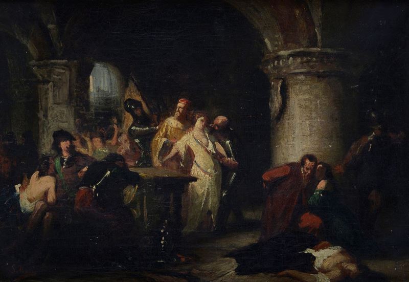 Stefano Ussi - Il Sacco di Roma