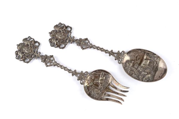 A spoon and a fork