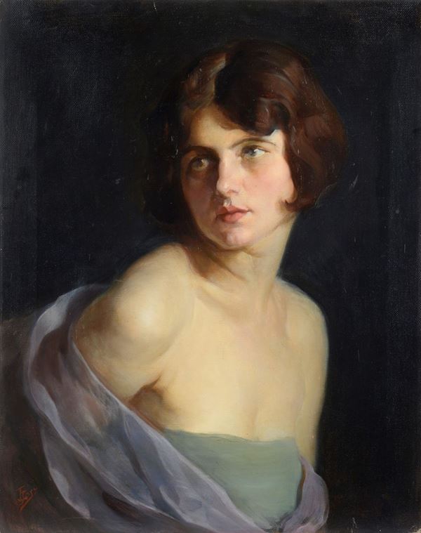 Italo Josz - Ritratto di signora