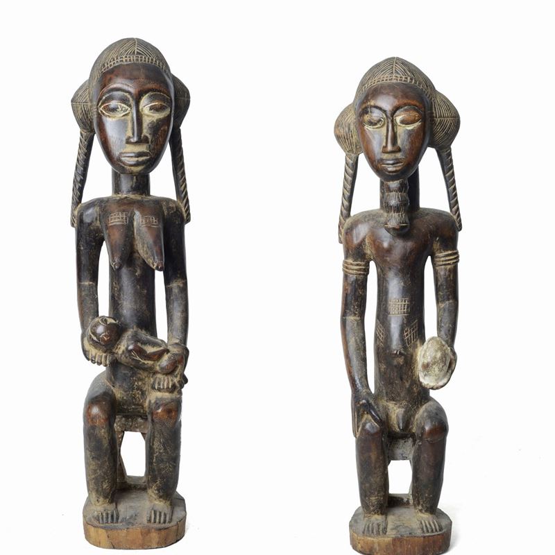 Coppia di Sculture Baulé