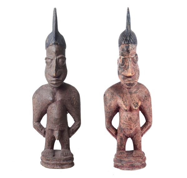 Pair of Ibeji Yoruba sculptures