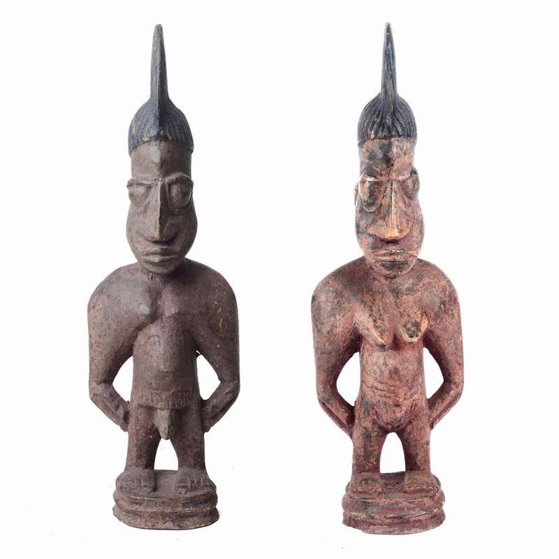 Coppia di Sculture Ibeji Yoruba