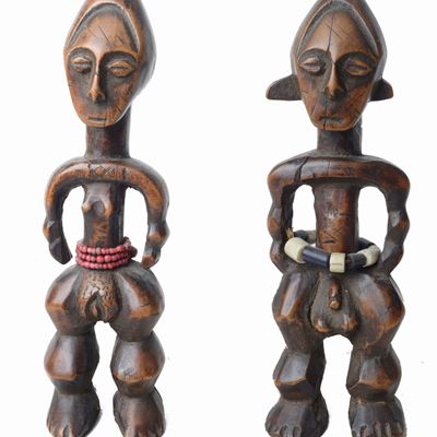 Coppia di Sculture Azande