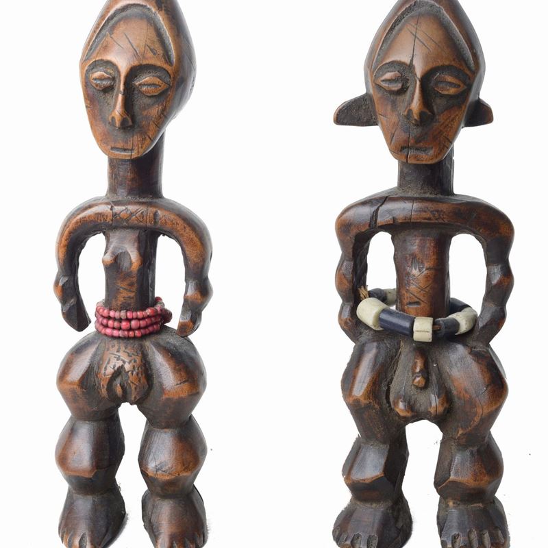 Coppia di Sculture Azande