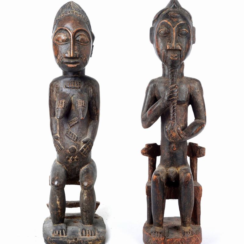 Coppia di Sculture Baulé