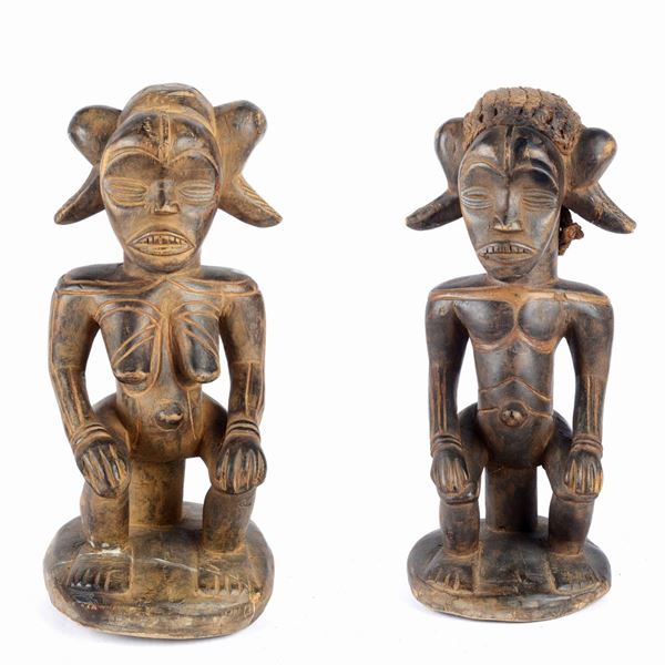 Coppia di sculture