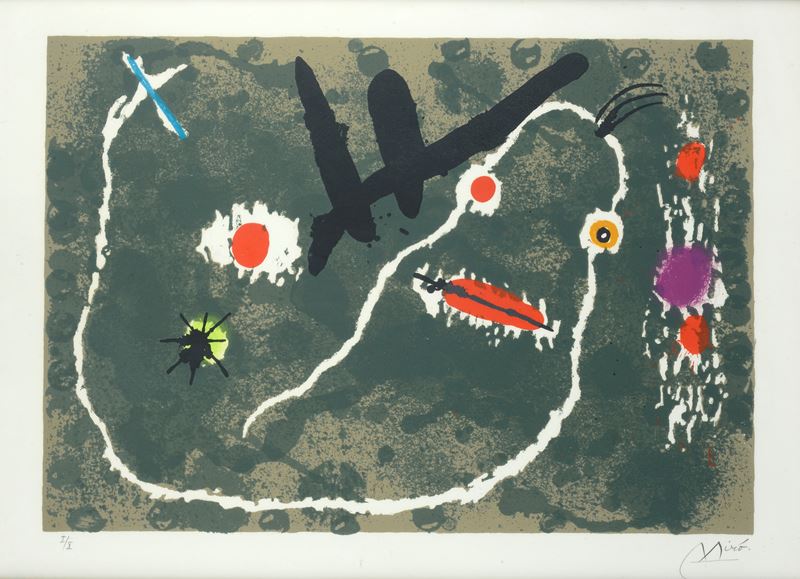 Joan Mirò - Le Lezard Aux Plumes D'or